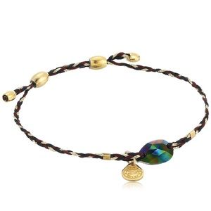 Alex and Ani Precious Threads Bracelet with Rainbow Dark Swarovski® Crystal